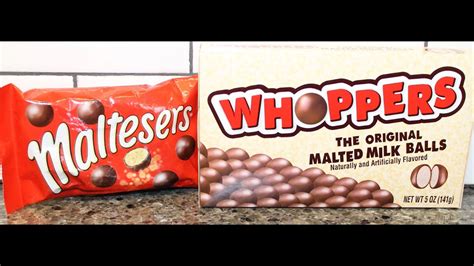 maltesers vs whoppers nutrition.